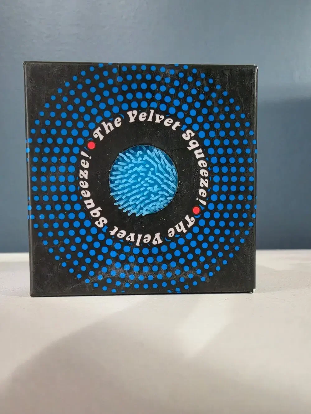 NeeDoh Fuzz Ball BLUE Velvet Squeeze Schylling Squishy NEW IN BOX